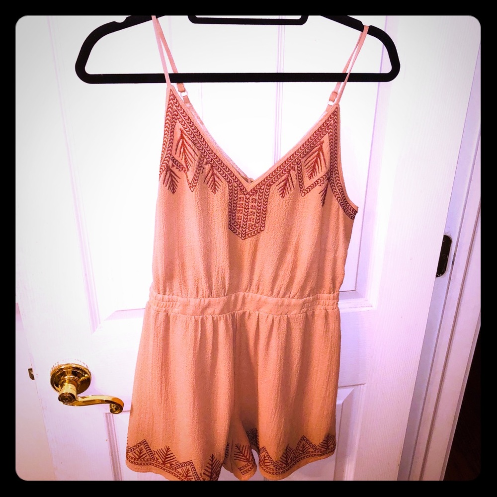 Medium Lush Light Pinkish Orange Romper